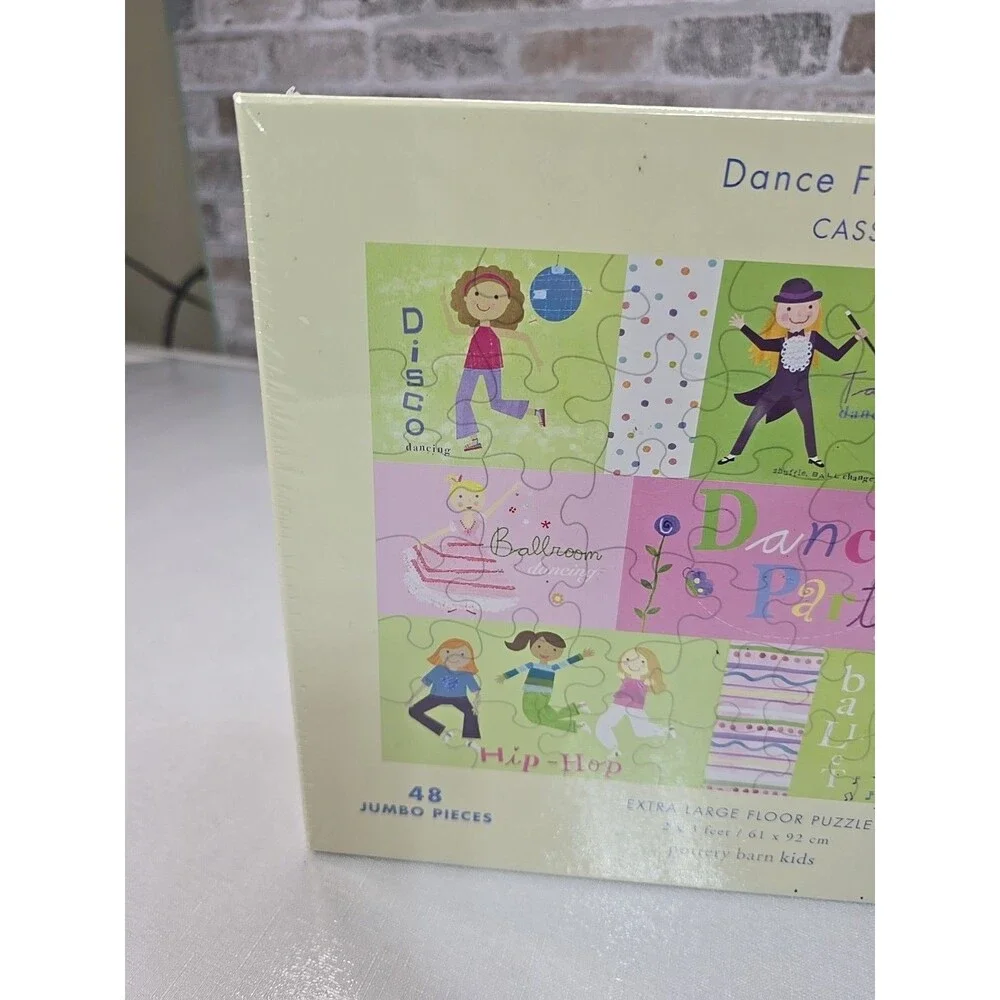 POTTERY BARN KIDS DANCE 48pc X-LARGE FLOOR PUZZLE 2ft x 3ft EASY CLEAN JUMBO PCS